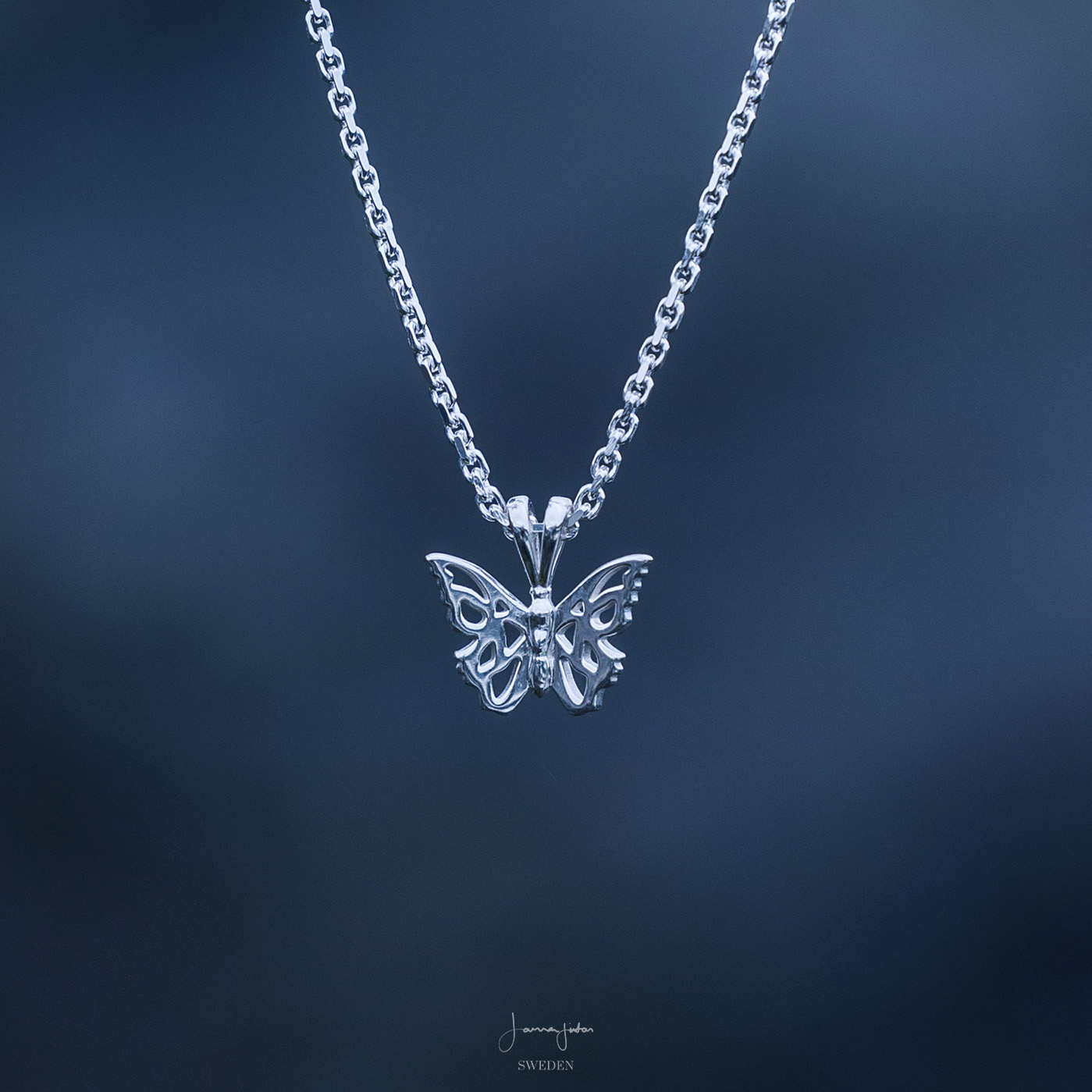 Silver Butterfly Necklace